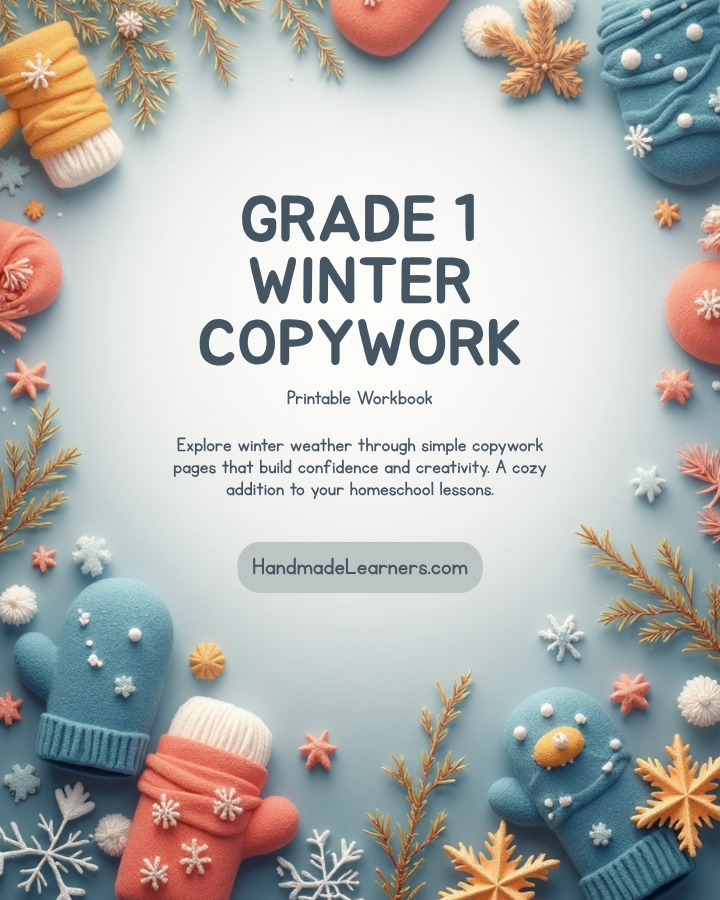 Winter copy work booklet